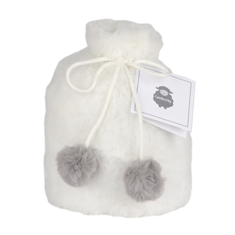 5 Piece Gray & White Baby Gift Set with Swaddle