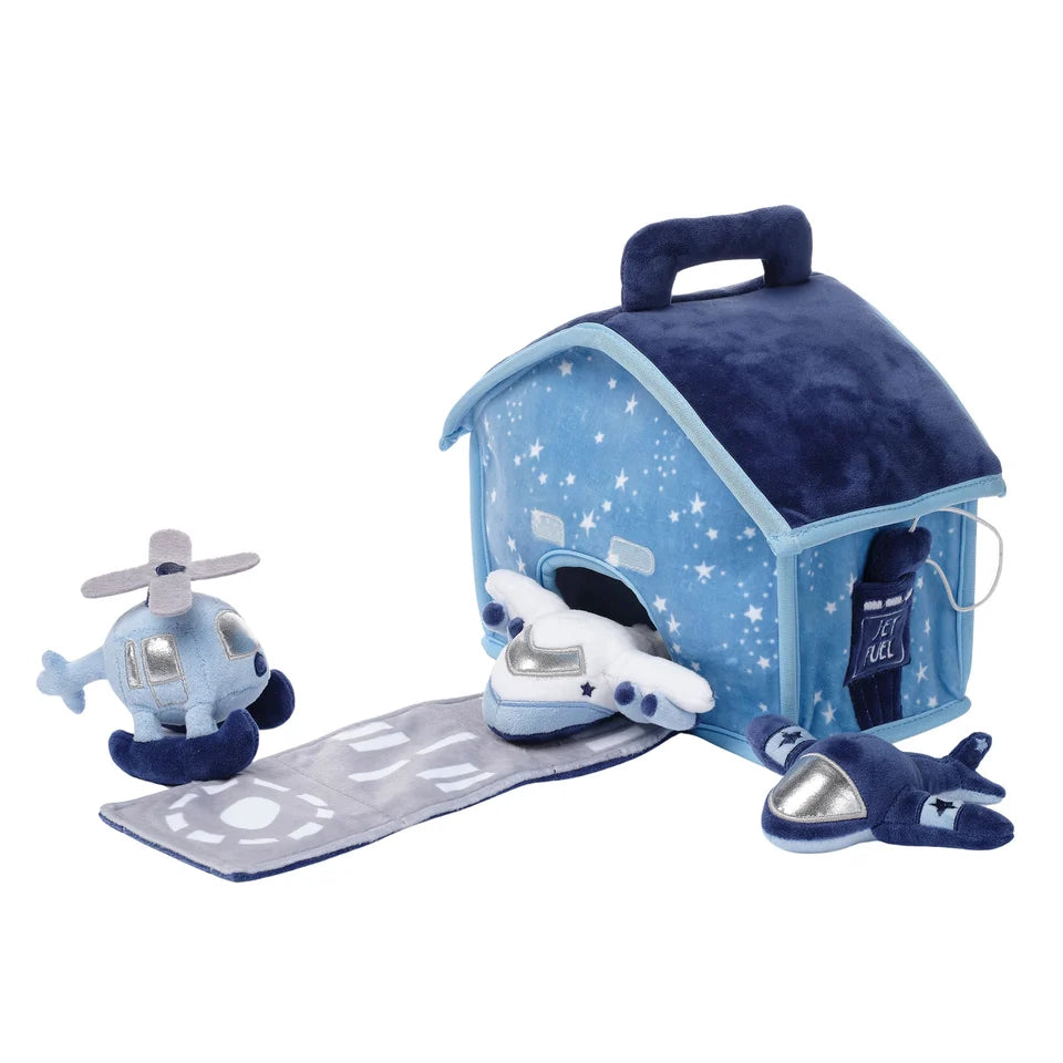 Interactive Airplane & Airport Plush Play Set