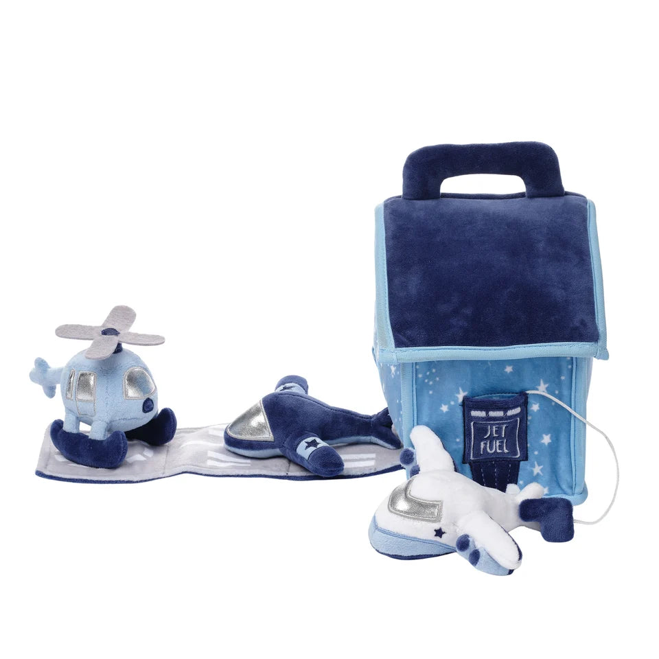 Interactive Airplane & Airport Plush Play Set