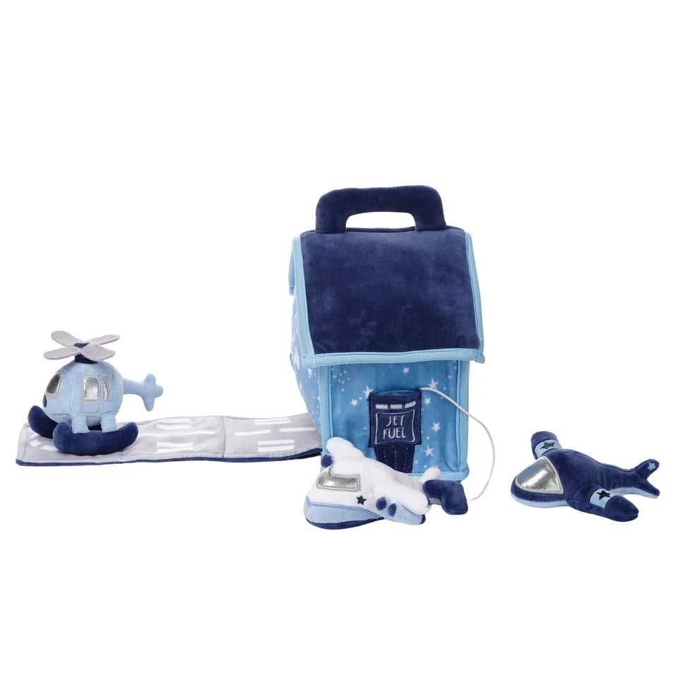 Interactive Airplane & Airport Plush Play Set